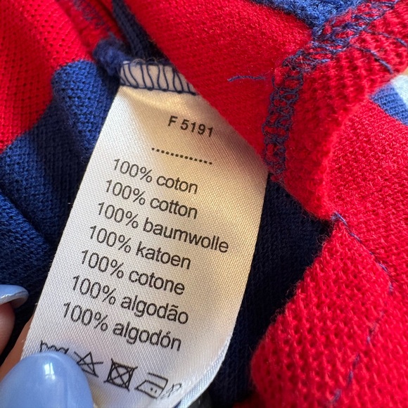 Lacoste Kids Contrast Stripe Piqué Rugby Shirt size 10 - Picture 5 of 5